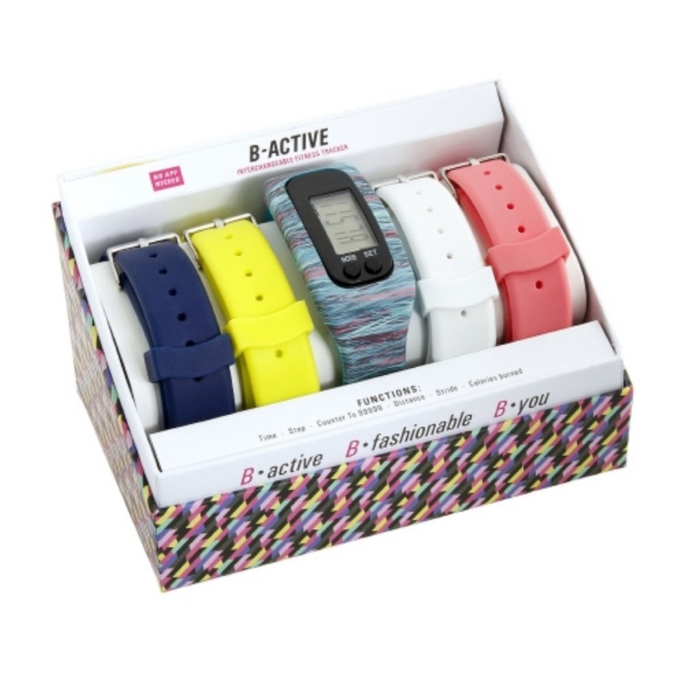 Womens B Active Multi-Color Activity Fitness Tracker Interchangeable NEW
